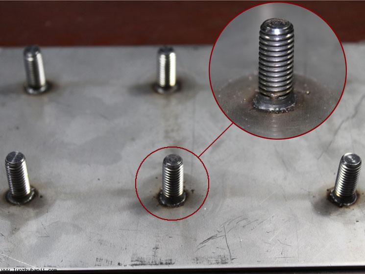 拉弧式短周期螺柱焊正面效果