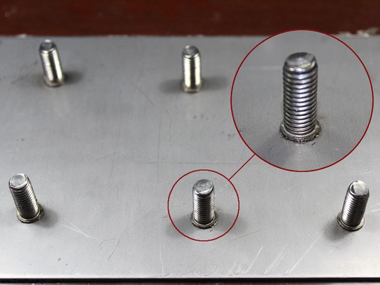 储能式螺柱焊正面效果